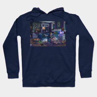 Modern Witch Bedroom Hoodie